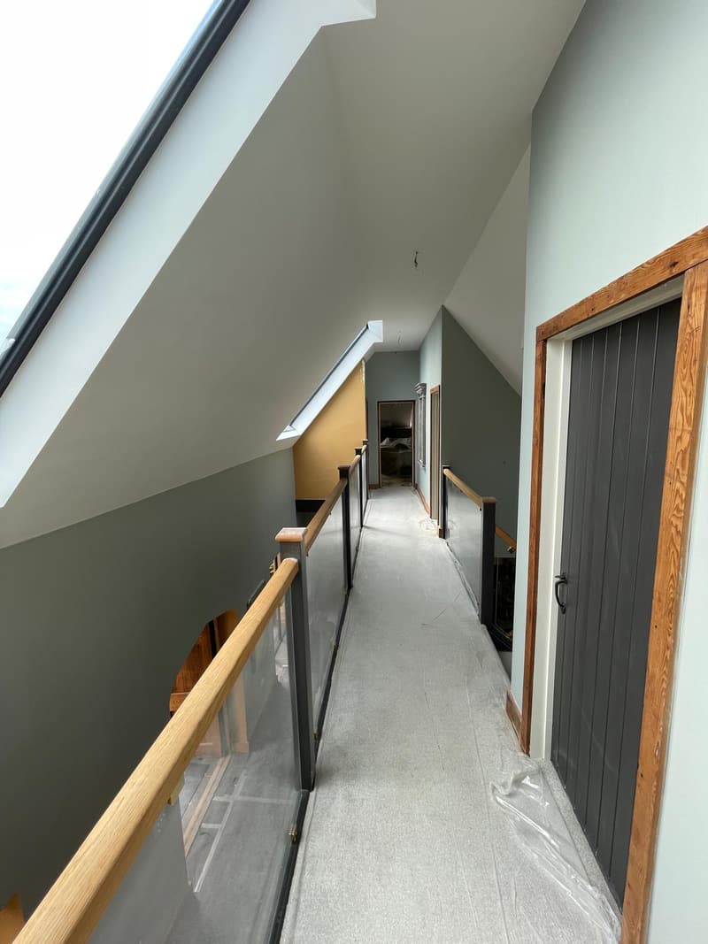 Sloping ceilings and panelled doors